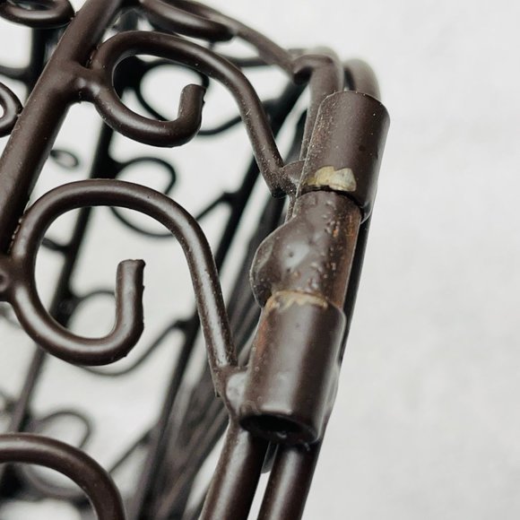 NWT Wine Bottle Cork Cage, Epic Brand, Metal, Glass Beads, 14" T x 4 1/4" D - Picture 7 of 15